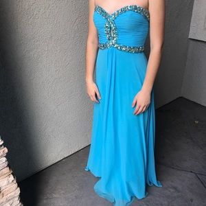 Turquoise Prom Dress